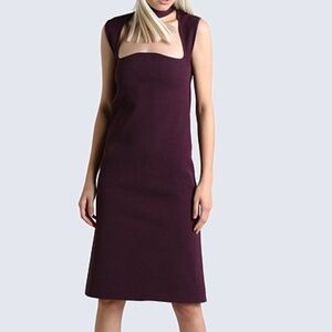 Bottega Veneta Fall 2019 Burgundy Dress